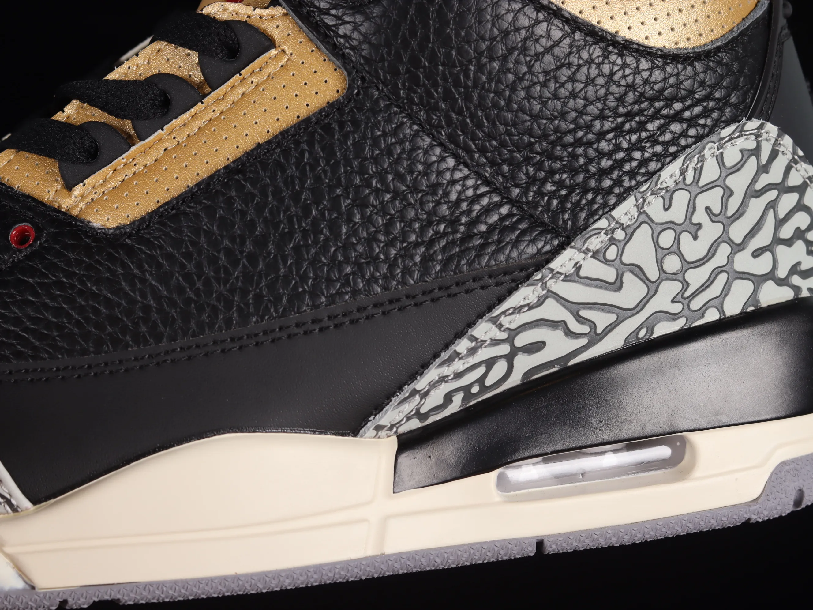 All categories Air Jordan Jordan series basketball shoes Air Jordan 3 Air Jordan 3 Retro "Black Gold" AJ3 Joe 3 black gold cement CK9246-067